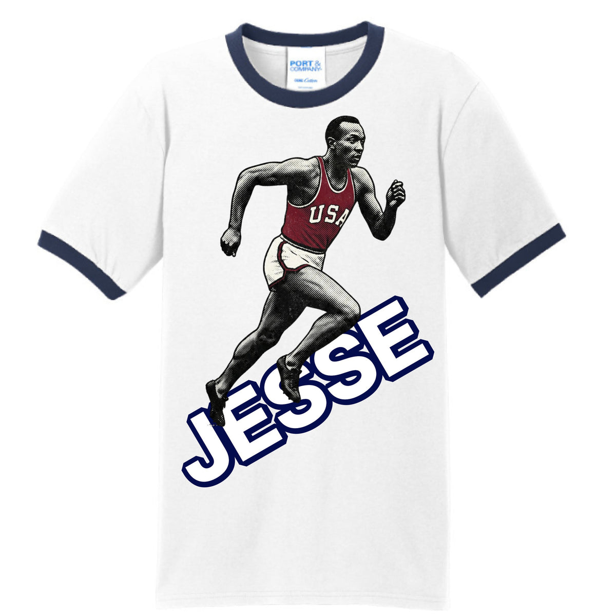 White/Navy - FRONT